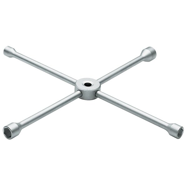 Wheel Wrench, 4-Way, 17 x 19 x 21 x 24